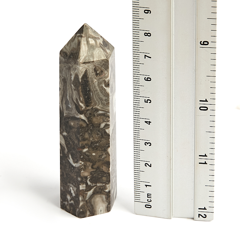 Кристалл яшма серебряная ЮАР (ограненный) M (7-12 см)
