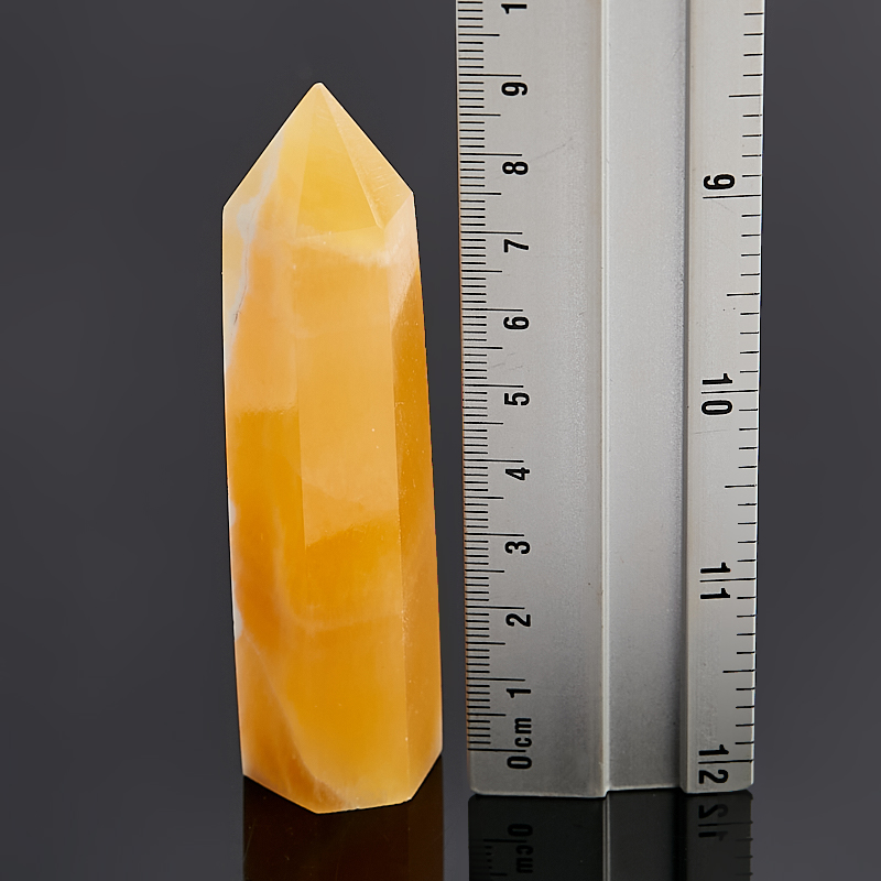 Кристалл кальцит желтый Бразилия (ограненный) M (7-12 см)
