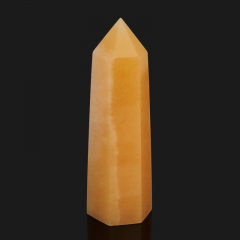 Кристалл кальцит желтый Бразилия (ограненный) M (7-12 см)