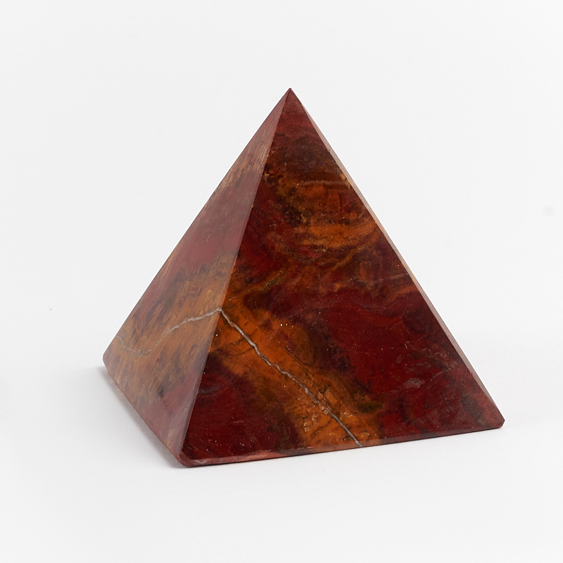 Пирамида оникс мраморный коричневый Пакистан 4-5 см