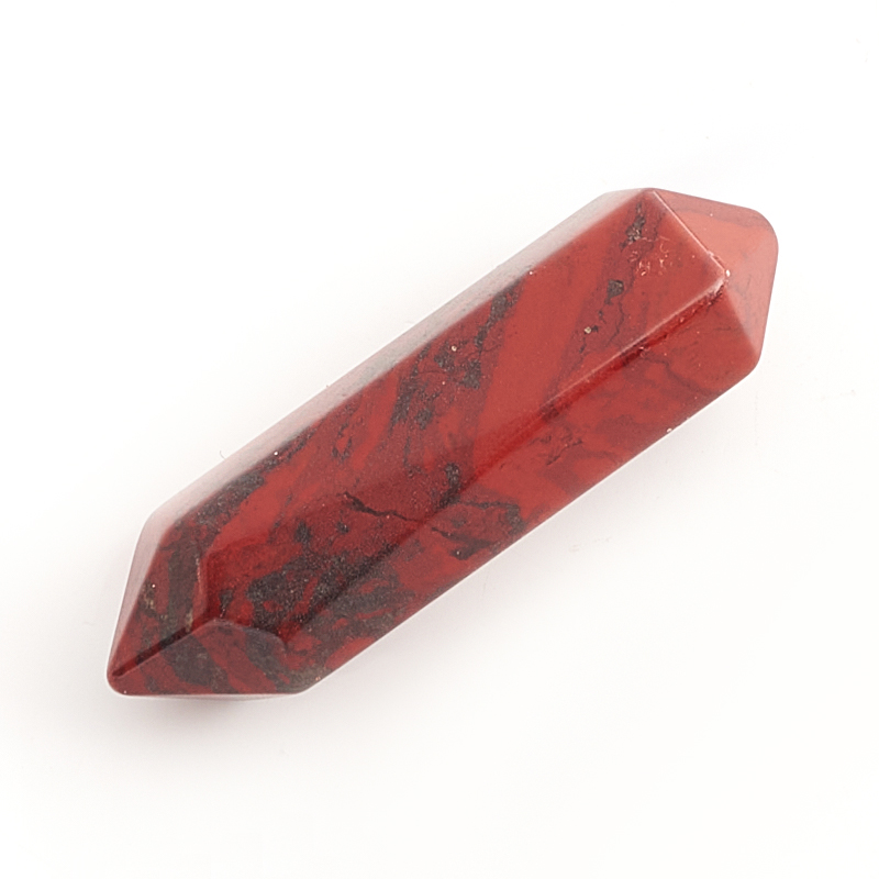 Кристалл яшма красная ЮАР (двухголовик) (ограненный) (2,5-3 см) (1 шт)