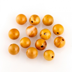 Бусина яшма мукаит желтый Австралия шарик 8-8,5 мм (1 шт)