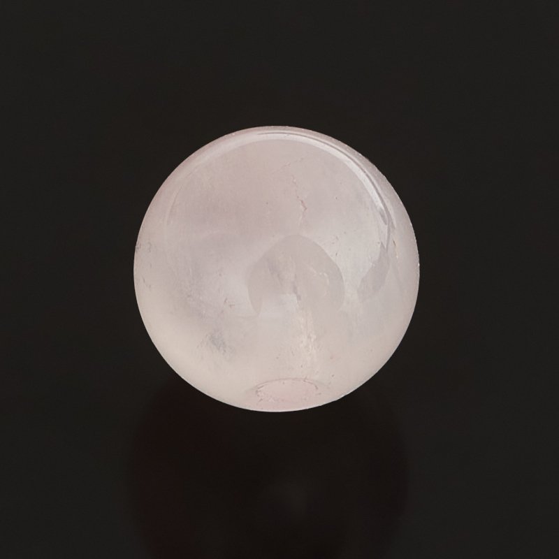 Бусина розовый кварц Бразилия шарик 6 мм (1 шт)