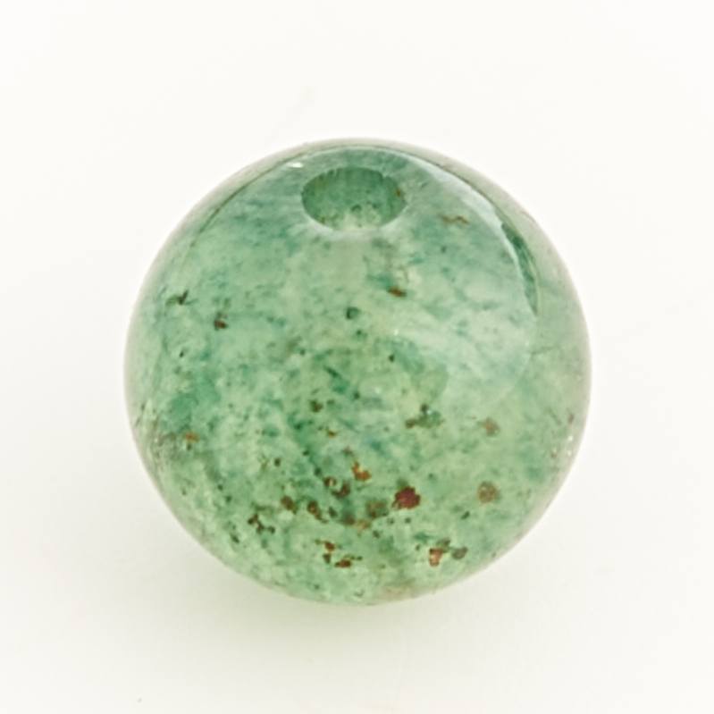 Бусина авантюрин зеленый Индия шарик 4 мм (1 шт)