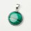 Кулон малахит Конго (биж. сплав) круг 2,5 см
