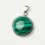 Кулон малахит Конго (биж. сплав) круг 2,5 см
