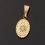 Кулон кварц Бразилия (биж. сплав позолота) овал 2,5 см