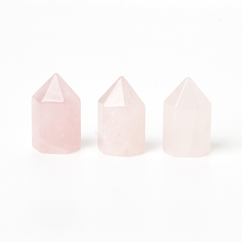 Кристалл розовый кварц Бразилия (ограненный) (2-2,5 см) (1 шт)