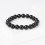 Браслет агат черный Бразилия 10 мм 16 см
