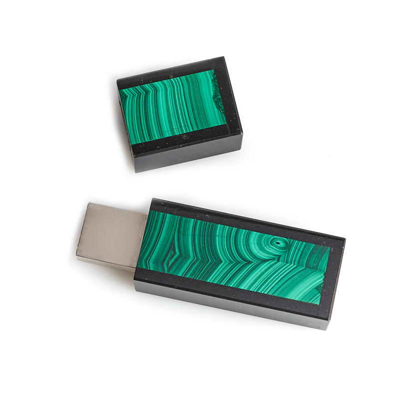 USB-флеш-накопитель микс долерит, малахит 32 Гб 6,5 см