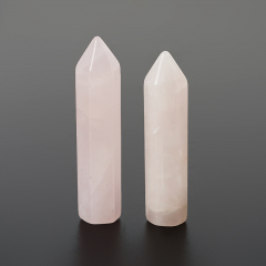 Кристалл розовый кварц Бразилия (ограненный) S (4-7 см) (1 шт)