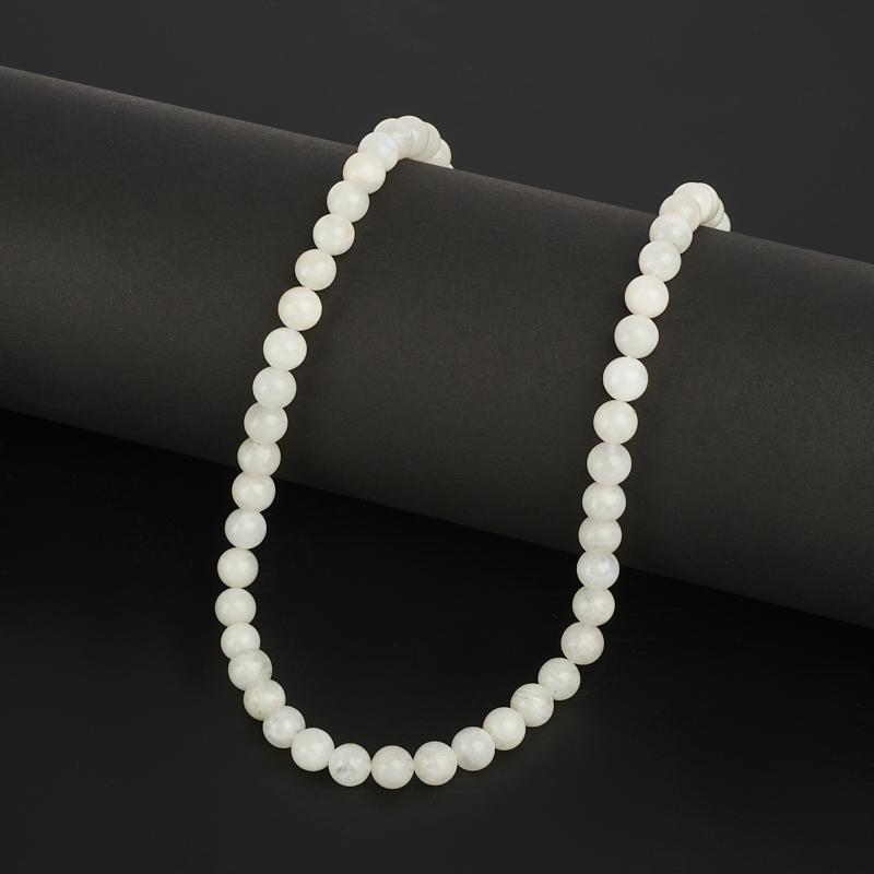 Бусина лунный камень Индия шарик 6&nbsp;мм (нить)