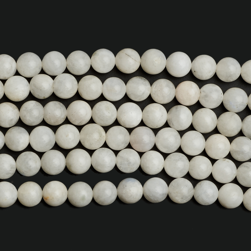 Бусина лунный камень Индия шарик 6&nbsp;мм (нить)