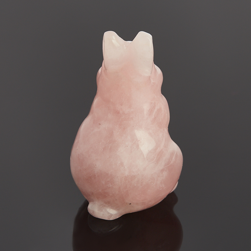 Заяц розовый кварц Мадагаскар 3,5-4 см