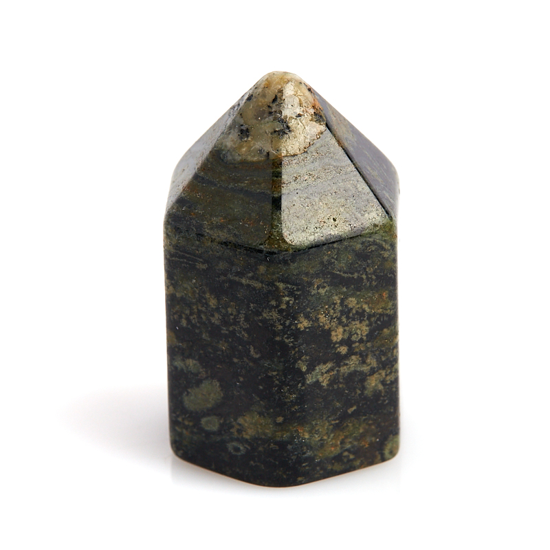 Кристалл яшма зеленая Мадагаскар (ограненный) (2-2,5 см) (1 шт)