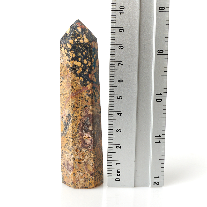 Кристалл яшма леопардовая Мадагаскар (ограненный) M (7-12 см)