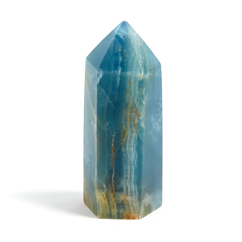 Кристалл кальцит карибский Пакистан (ограненный) S (4-7 см)