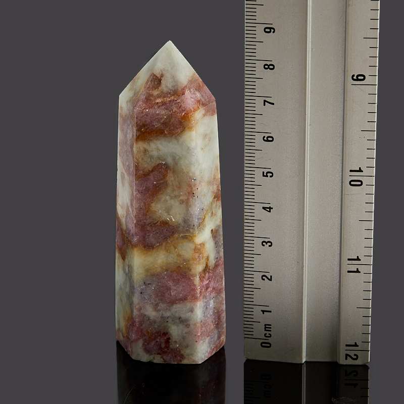 Кристалл турмалин розовый (рубеллит) Бразилия (ограненный) M (7-12 см)