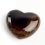 Сердечко агат черный Бразилия 4 см