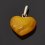 Кулон янтарь Россия (биж. сплав) сердечко 3 см