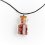 Кулон яшма красная ЮАР (биж. сплав, стекло) бутылочка 3 см