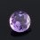 Огранка аметист Бразилия круглая (1 шт) 7 мм