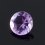 Огранка аметист Бразилия круглая (1 шт) 7 мм
