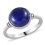 Кольцо лазурит Афганистан (сталь хир.) размер 17