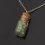 Кулон апатит зеленый Мексика (биж. сплав, сталь хир., стекло) бутылочка огранка 2,5 см