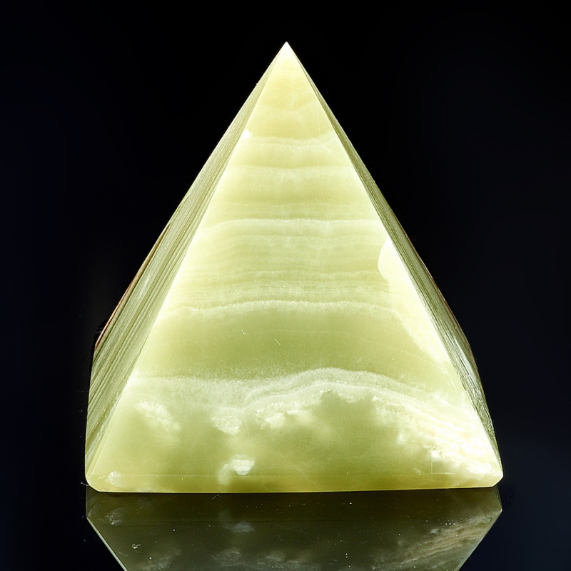 Пирамида оникс мраморный зеленый Пакистан 9-10 см