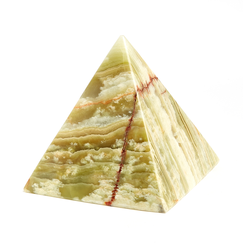 Пирамида оникс мраморный зеленый Пакистан 9-10 см