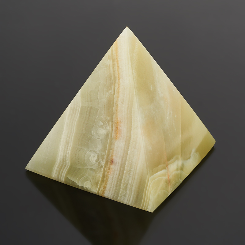 Пирамида оникс мраморный зеленый Пакистан 7-8 см