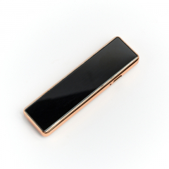 Зажигалка с USB кабелем тигровый глаз ЮАР (биж. сплав) 8,5х2,5 см