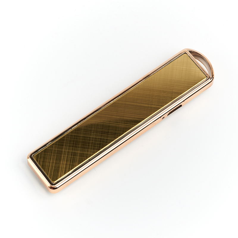 Зажигалка с USB кабелем малахит Конго (биж. сплав) 9х2 см