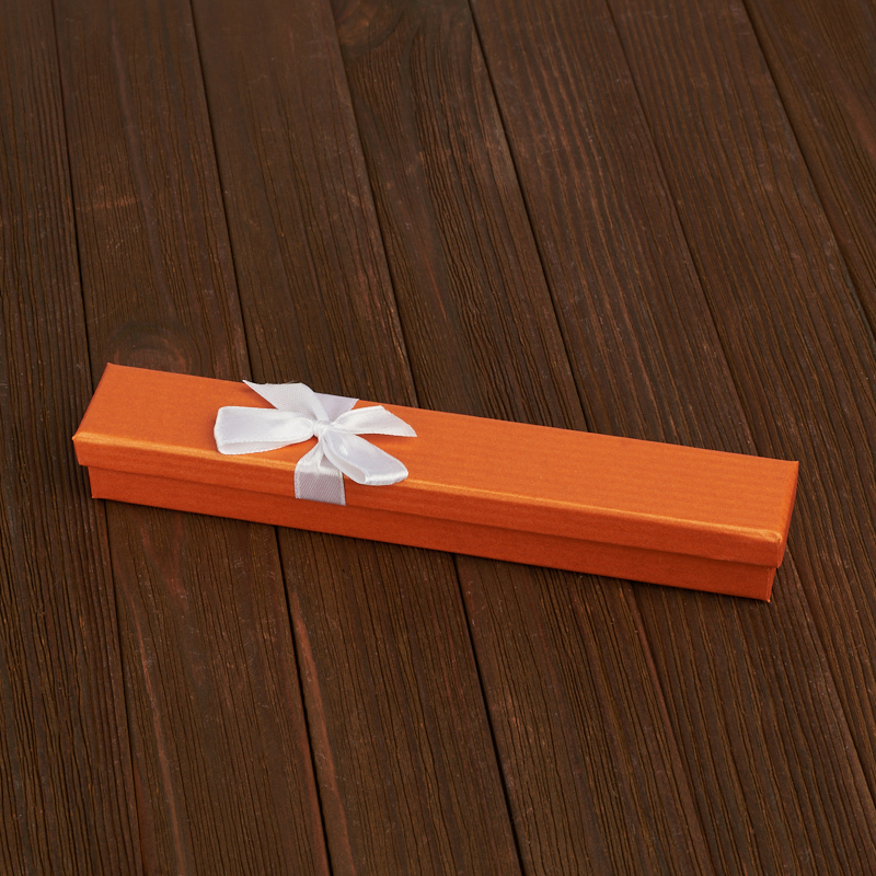 Подарочная упаковка (картон) под браслет/цепь (футляр) (микс) 180х30х25 мм