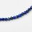 Чокер лазурит Афганистан 3&nbsp;мм 40&nbsp;см (+7&nbsp;см) (сталь хир.)