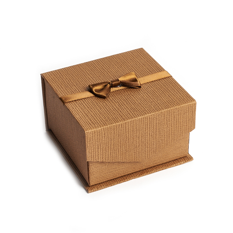 Подарочная упаковка (картон) под браслет/часы (коробка) (коричневый) 95х95х60 мм