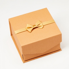Подарочная упаковка (картон) под браслет/часы (коробка) (оранжевый) 95х95х60 мм