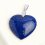 Кулон лазурит Афганистан (биж. сплав посеребр.) сердечко 3 см