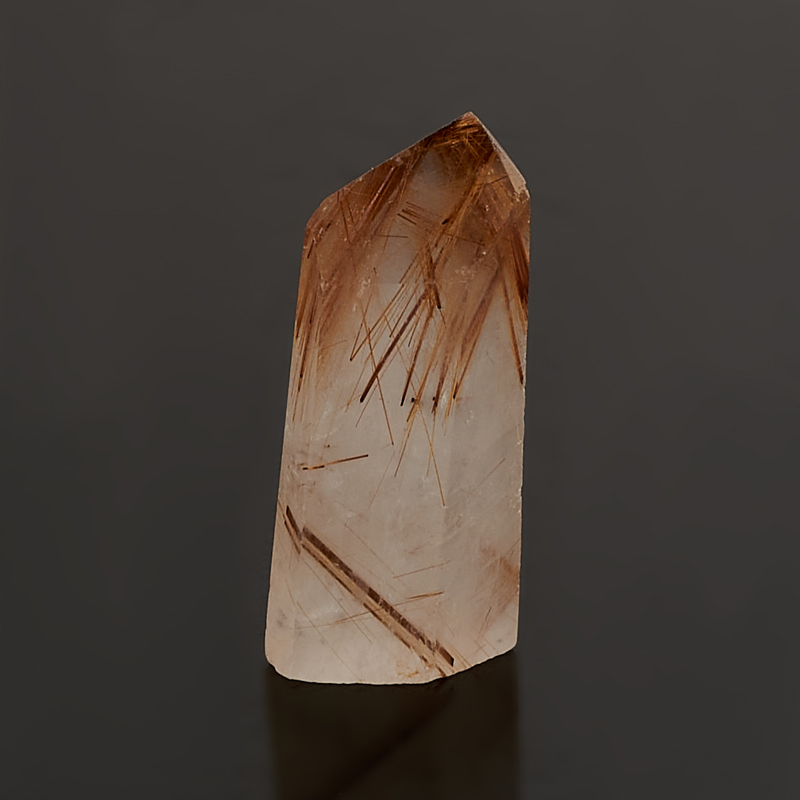 Кристалл рутиловый кварц Бразилия (ограненный) (2-2,5 см)