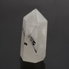 Кристалл кварц с турмалином Бразилия (ограненный) S (4-7 см)