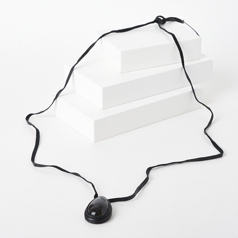 Кулон лабрадор Франция (кожа натур.) капля 4&nbsp;см