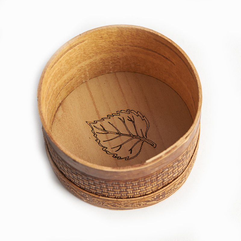 Шкатулка для хранения  камней/украшений (бежевый) 6,5х4,5 см