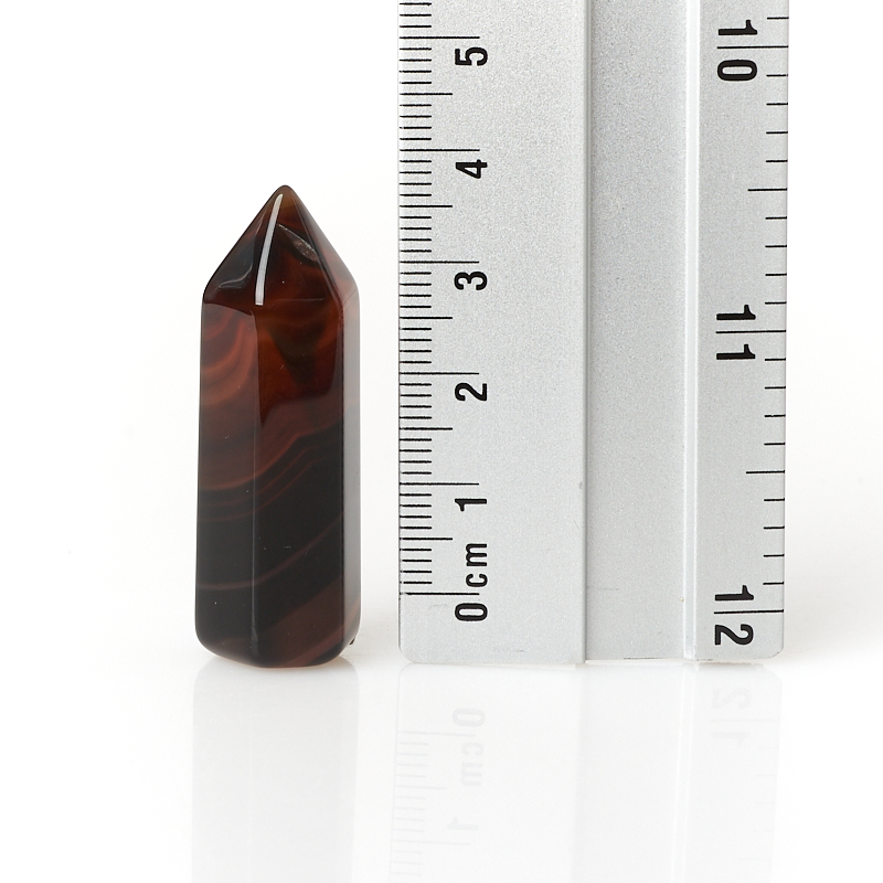 Кристалл агат коричневый Бразилия (ограненный) XS (3-4 см) (1 шт)