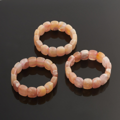 Браслет агат цветочный Мадагаскар 18 см