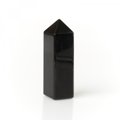 Кристалл агат черный Бразилия (ограненный) S (4-7 см)