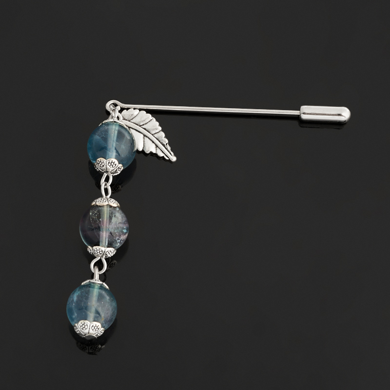 Брошь флюорит (биж. сплав) (булавка)