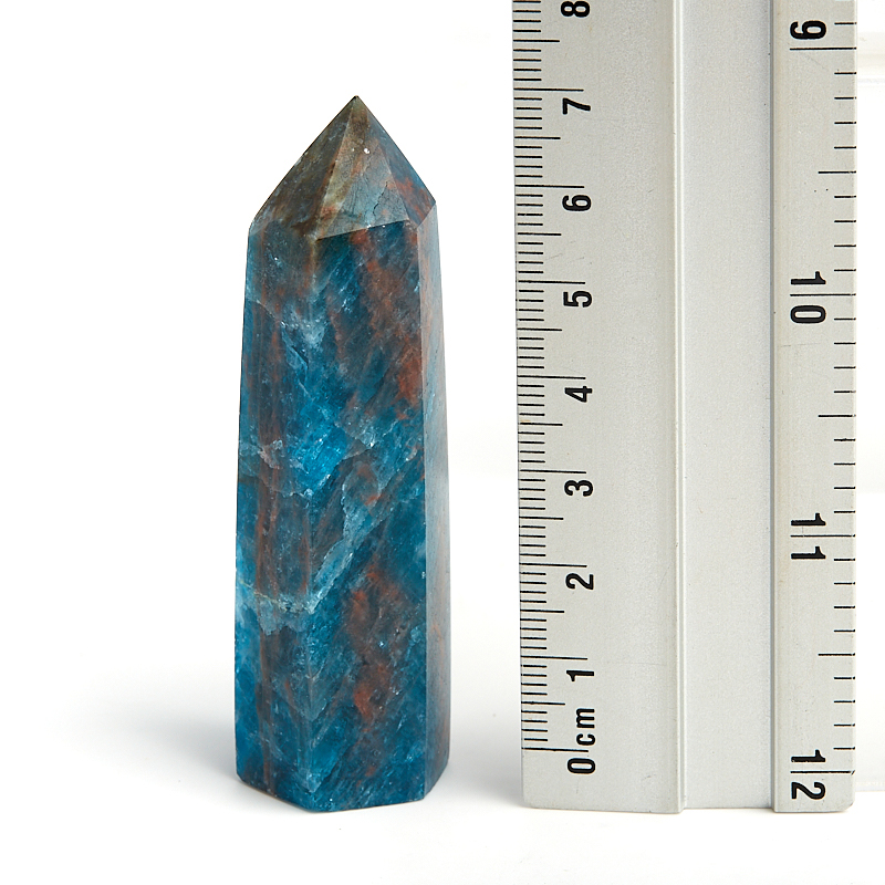 Кристалл апатит синий Бразилия (ограненный) S (4-7 см)