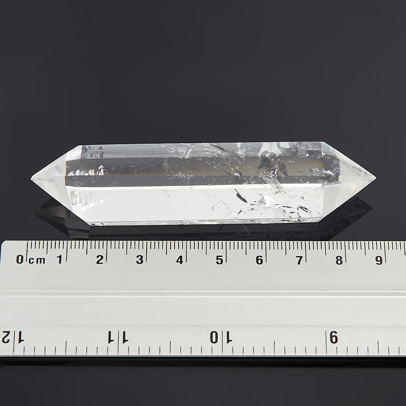Кристалл горный хрусталь Бразилия (двухголовик) (ограненный) M (7-12 см)