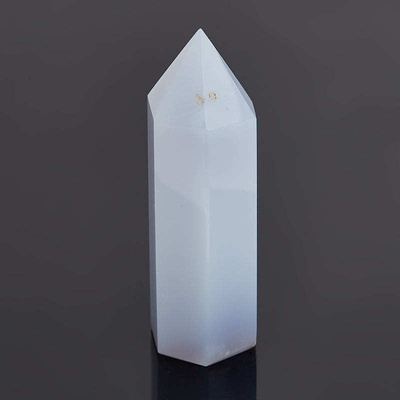 Кристалл агат голубой Бразилия (ограненный) S (4-7&nbsp;см)